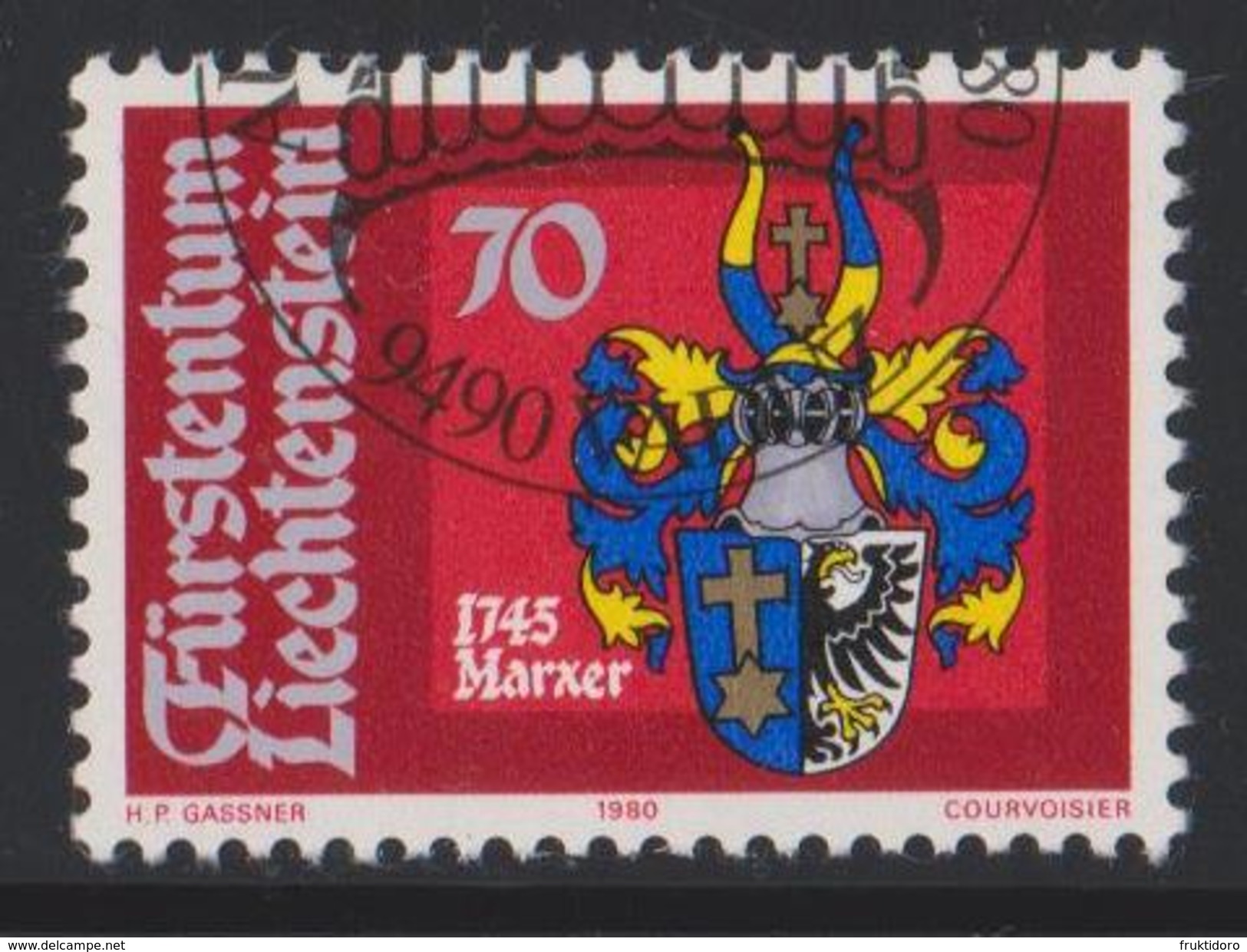 Liechtenstein Mi 744 Heraldry - Coat Of Arms - Marxer - 1980 - Gebruikt