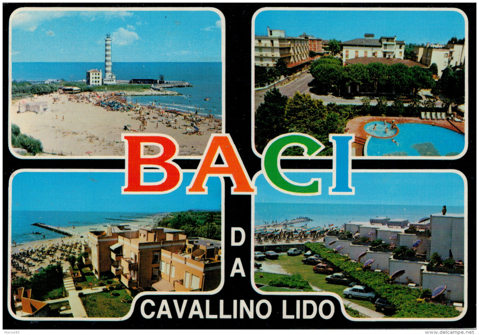 BACI   DA  CAVALLINO   LIDO      (VIAGGIATA) - Altri & Non Classificati