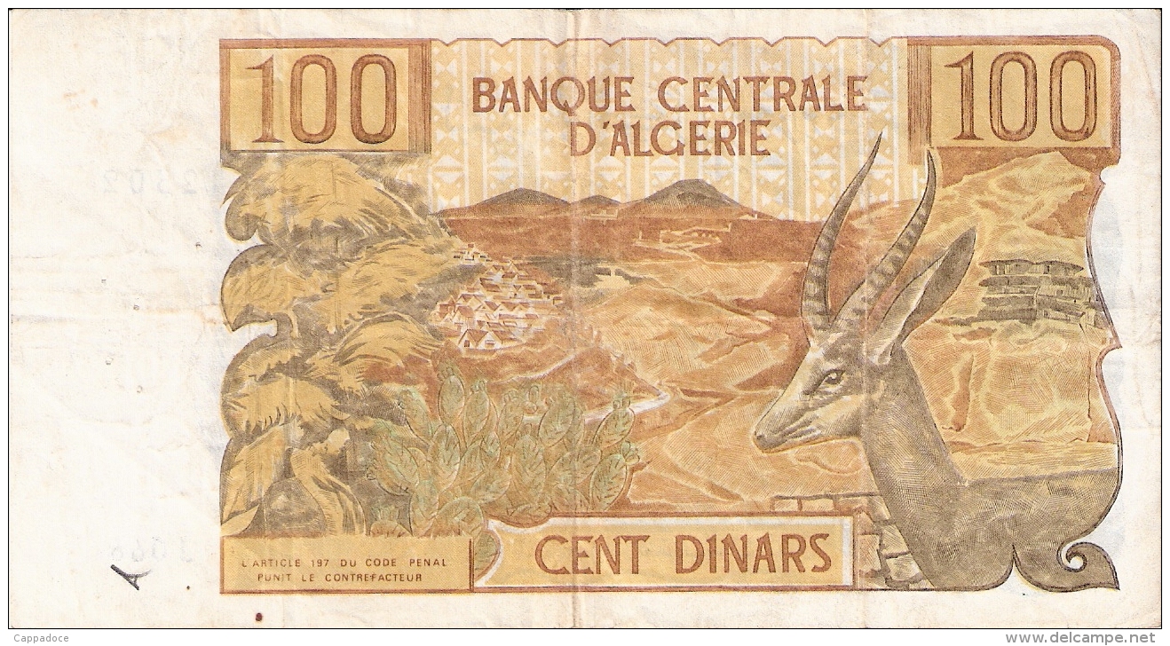 ALGERIE   100 Dinars   1/11/1970   P. 128a - Algeria