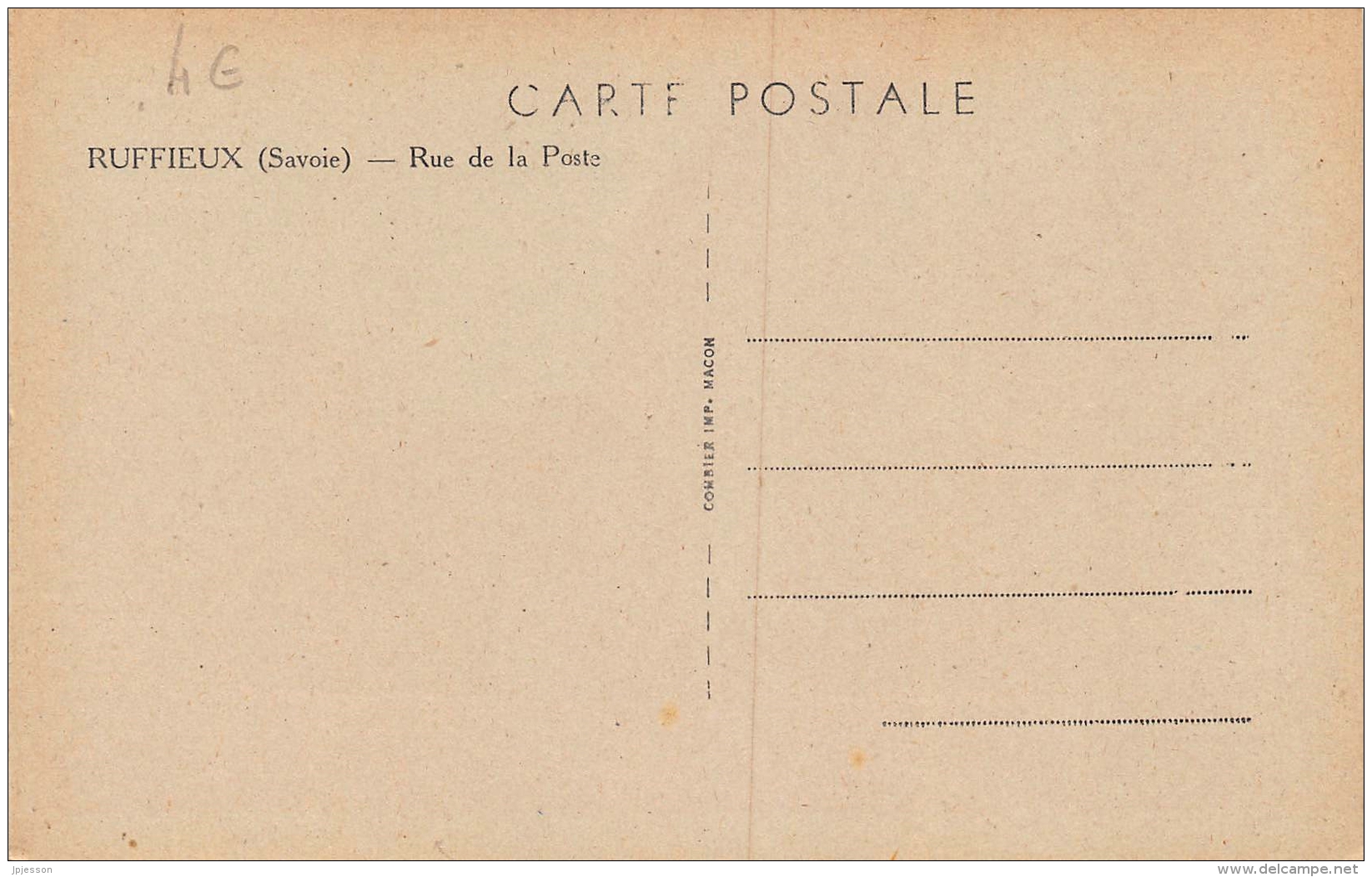 SAVOIE  73  RUFFIEUX   RUE DE LA POSTE - Ruffieux