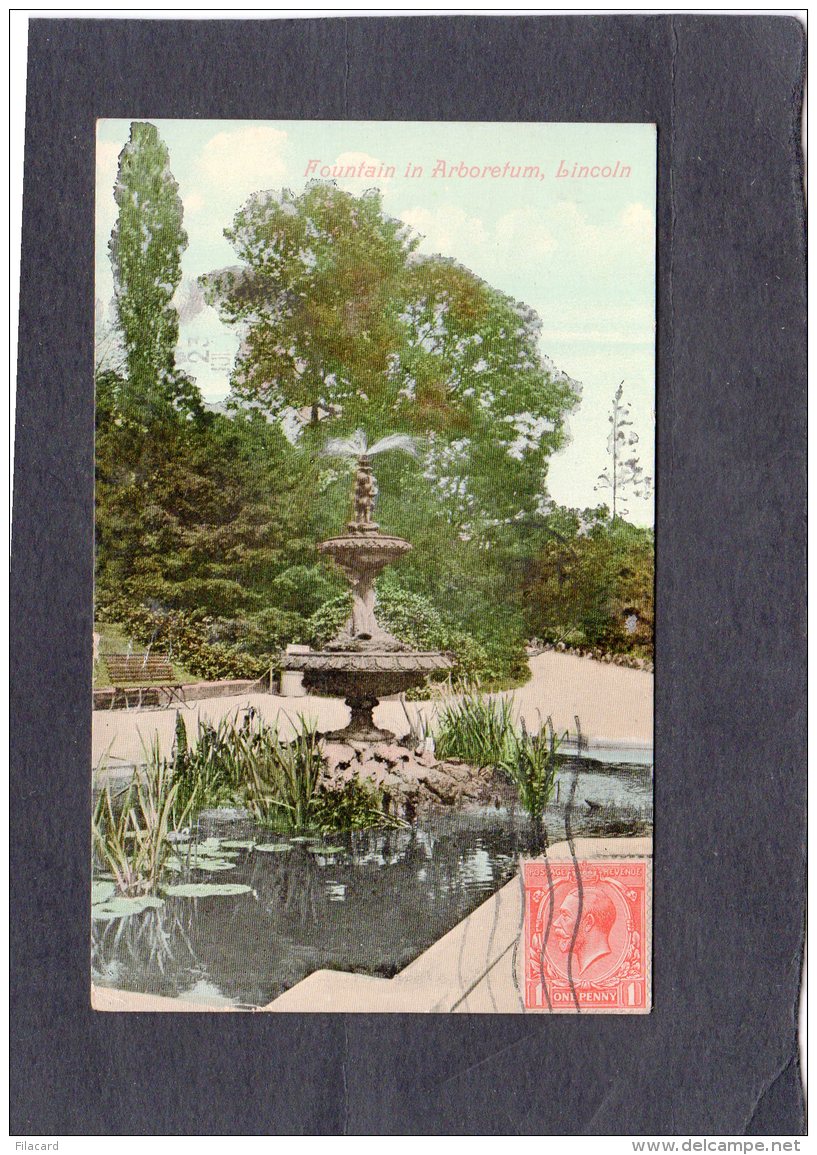 68685   Regno  Unito,   Fountain In Arboretum,  Lincoln,  VG - Lincoln