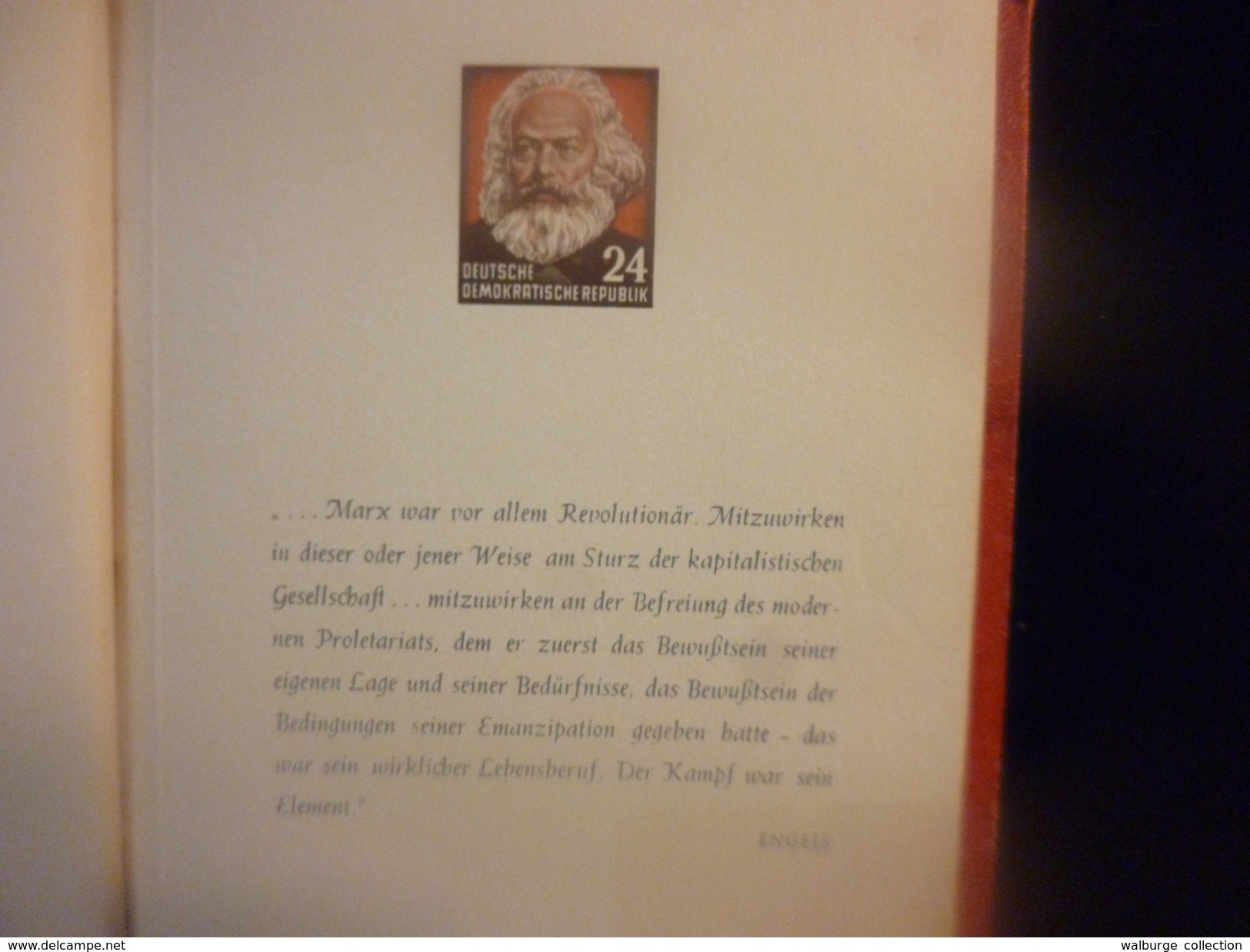 ALLEMAGNE(Rép.Démo-D.D.R) 1953 "KARL-MARX-JAHR" EPREUVES DES TIMBRES 1953. PEU COURANT !!! (8) - Lettres & Documents