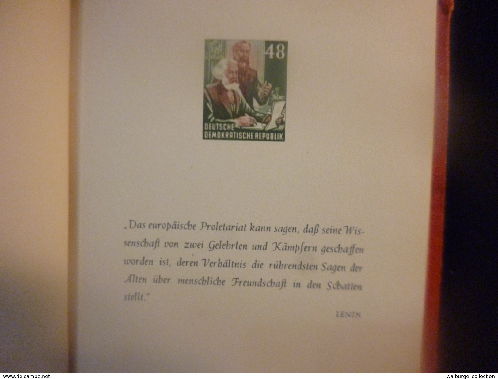 ALLEMAGNE(Rép.Démo-D.D.R) 1953 "KARL-MARX-JAHR" EPREUVES DES TIMBRES 1953. PEU COURANT !!! (8) - Lettres & Documents