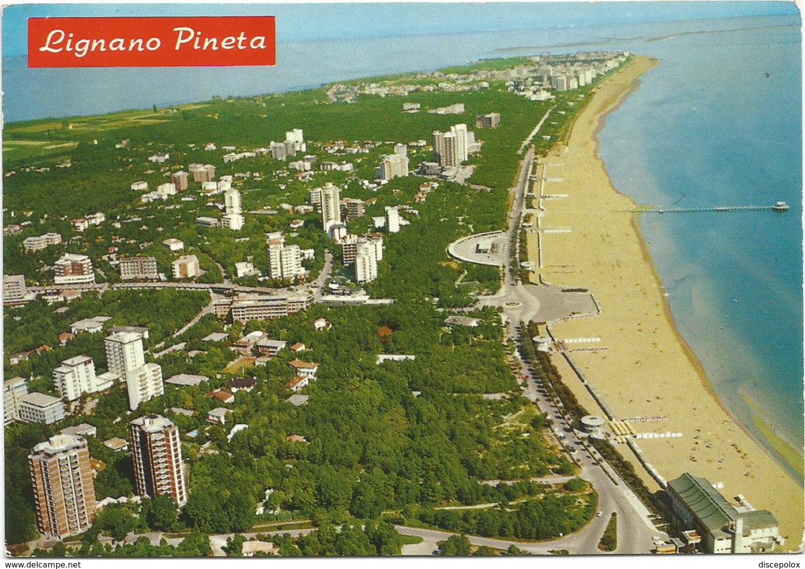 T3151 Lignano Pineta (Udine) - Panorama Aereo Aerial View Vue Aerienne - Nice Stamps Timbres Francobolli - Altri & Non Classificati