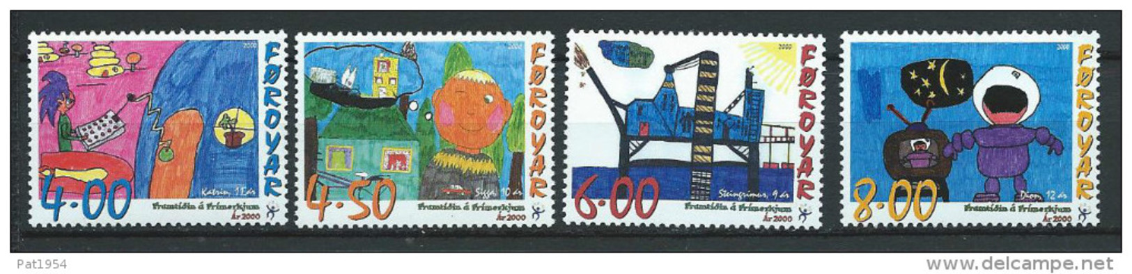 Féroé 2000 N°365/368 Neufs Dessins D´enfants - Faroe Islands