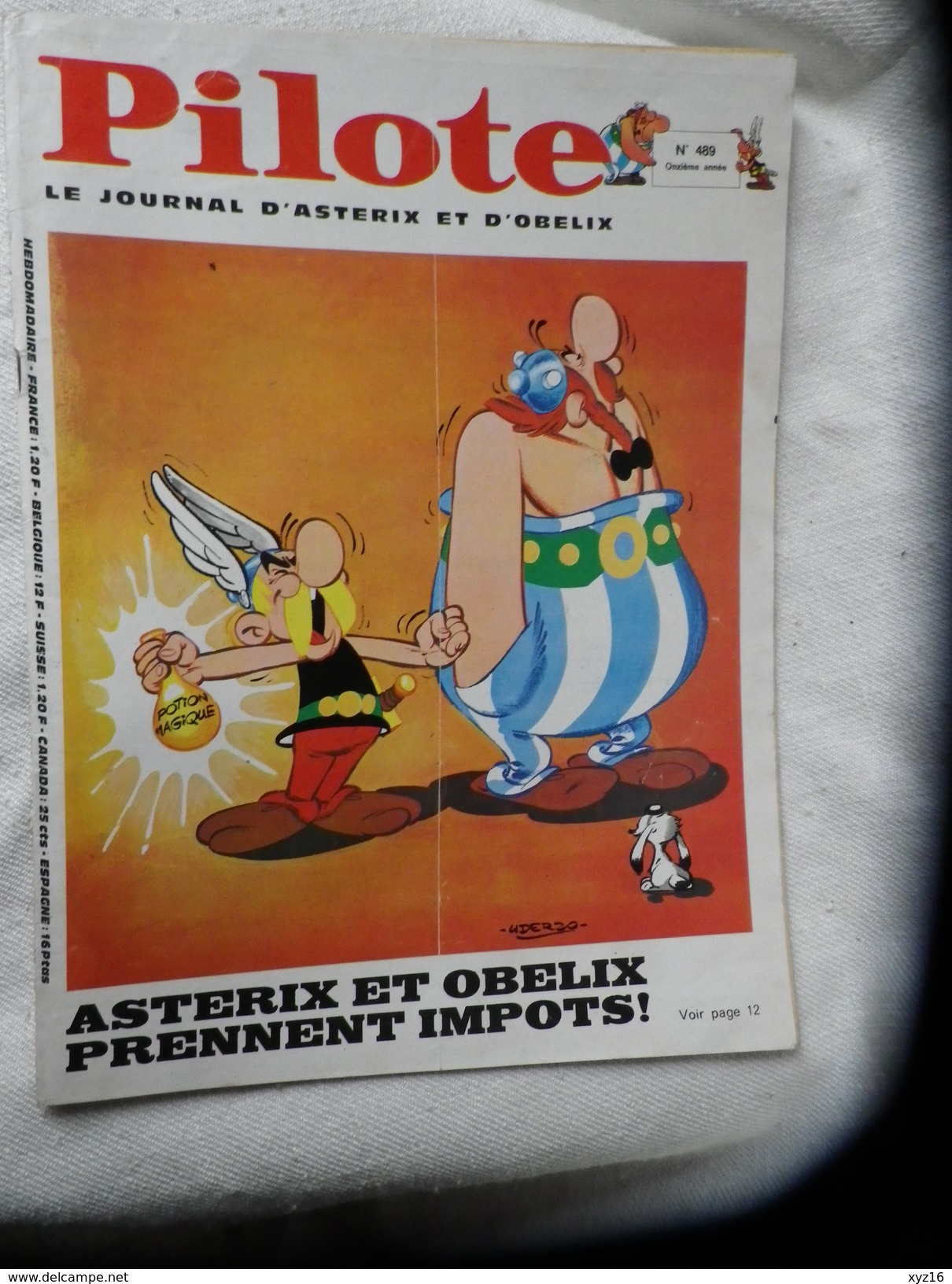 Pilote Le Journal D'Astérix Et Obélix N° 489 Mars 1969 - Pilote