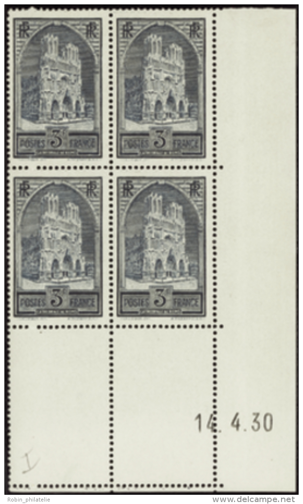 N&deg;  259 3f Cath&eacute;drale De Reims 14-4-30 Qualit&eacute;: ** Cote: 735&nbsp; &euro; - Andere & Zonder Classificatie