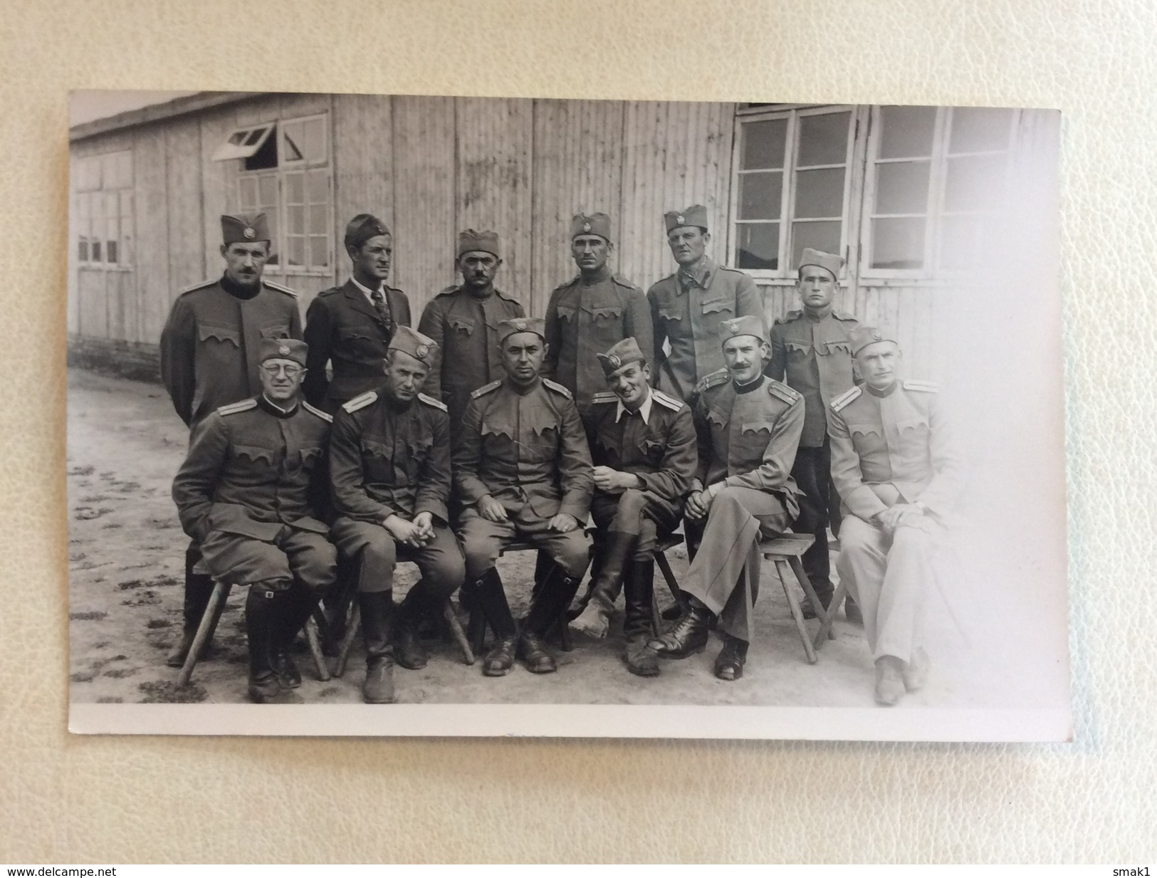 WWII.  YUGOSLAVIAN  OFFICERS IN PRISONERS CAMP  WARBURG  GERMANY    1941. - Weltkrieg 1939-45