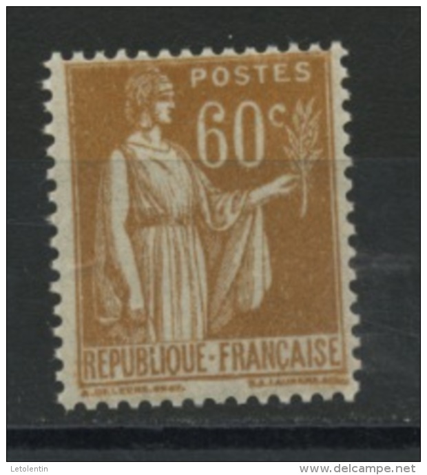 FRANCE -  60c BISTRE TYPE PAIX - N° Yvert 364** - 1932-39 Paix