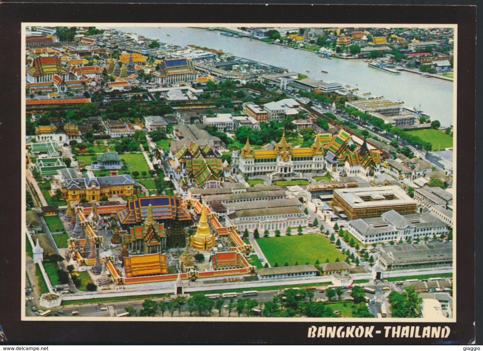 °°° 1200 - THAILAND - BANGKOK - VIEW OF THE TOWN - With Stamps °°° - Tailandia