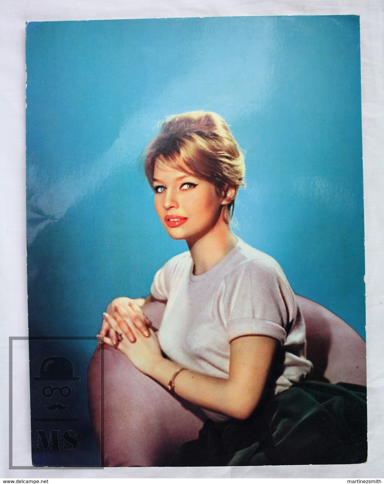 1950's Vintage Real Photo Cinema Film Actress: Annette Vadim By Sam Lévin, Editions P.I. Paris. 17.5 X 23.5 Cm - Fotos