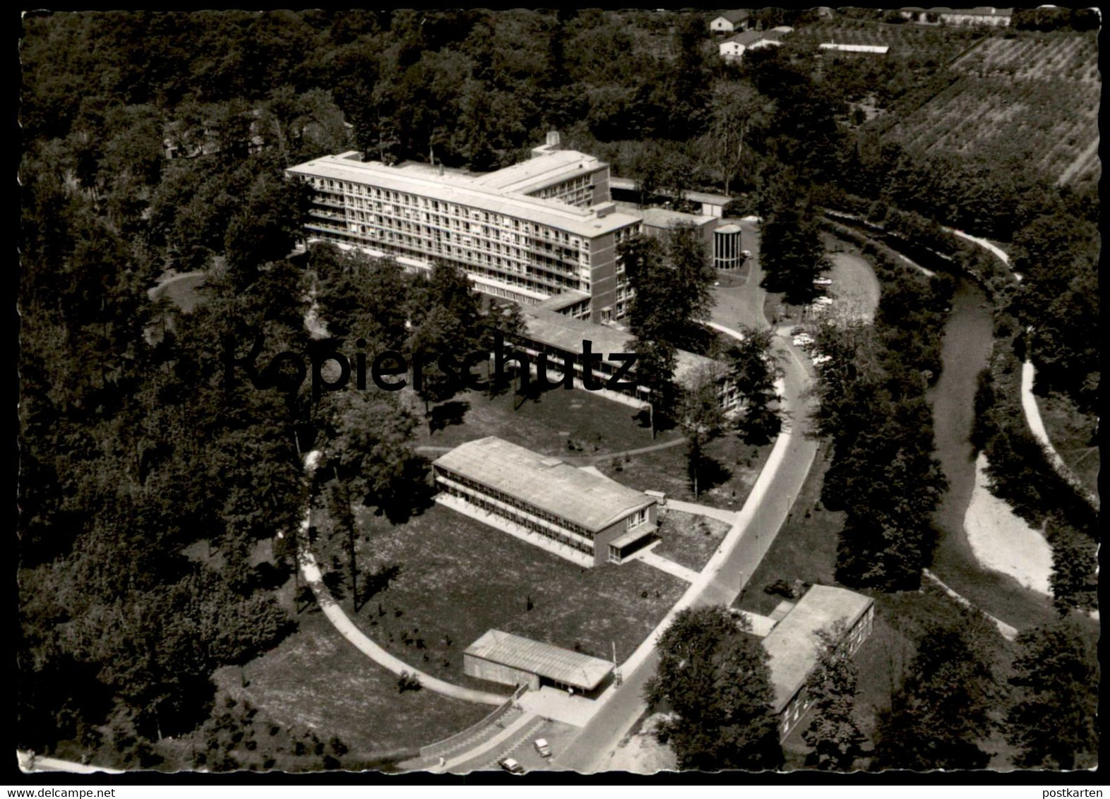 ÄLTERE POSTKARTE LEVERKUSEN STÄDTISCHES KRANKENHAUS HELMUT LEHMACHER VERKAUFSSTAND BAHNSTRASSE Hospital Cpa AK Postcard - Leverkusen