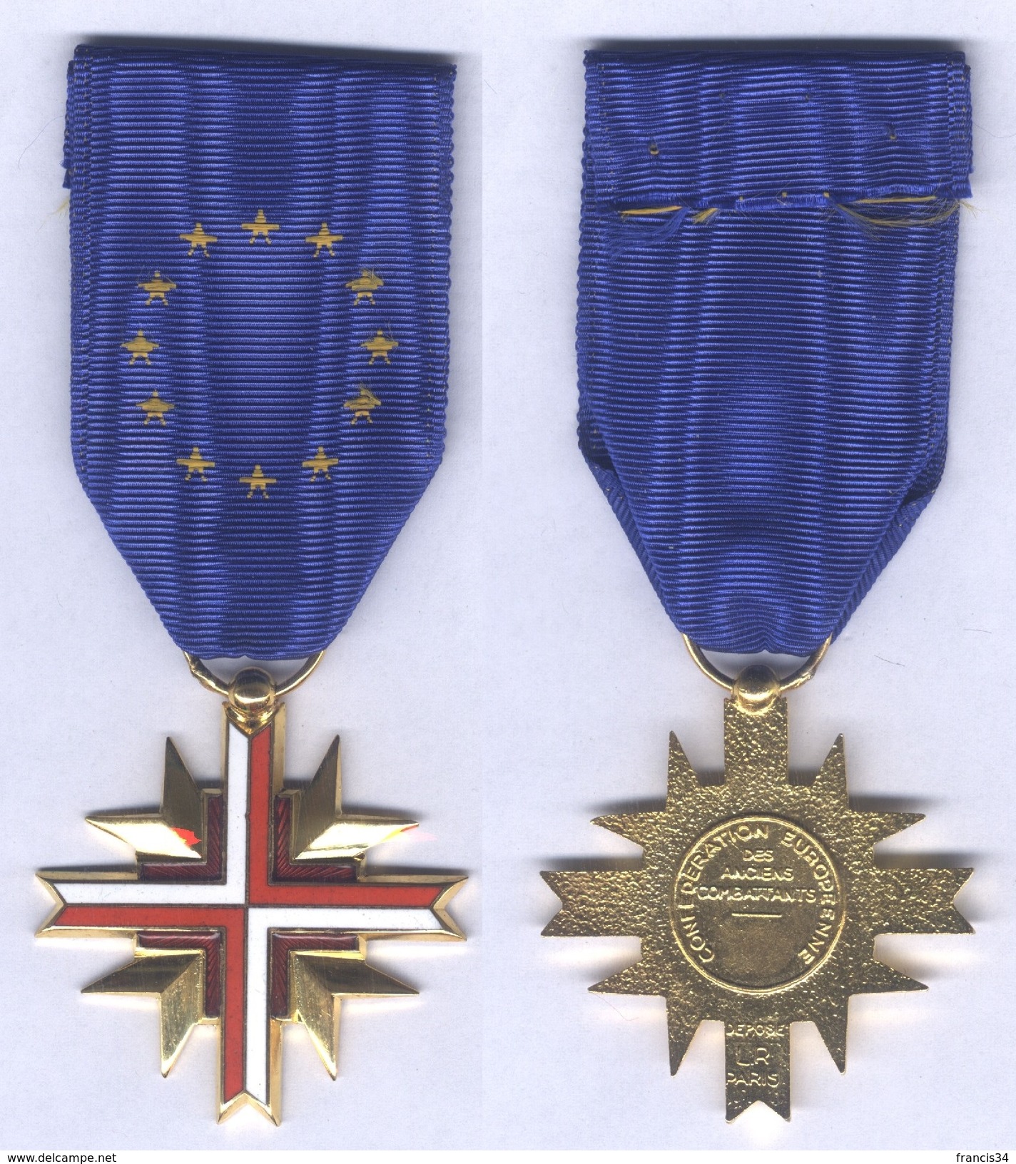 Médaille De La Confédération Européenne Des Anciens Combattants - France