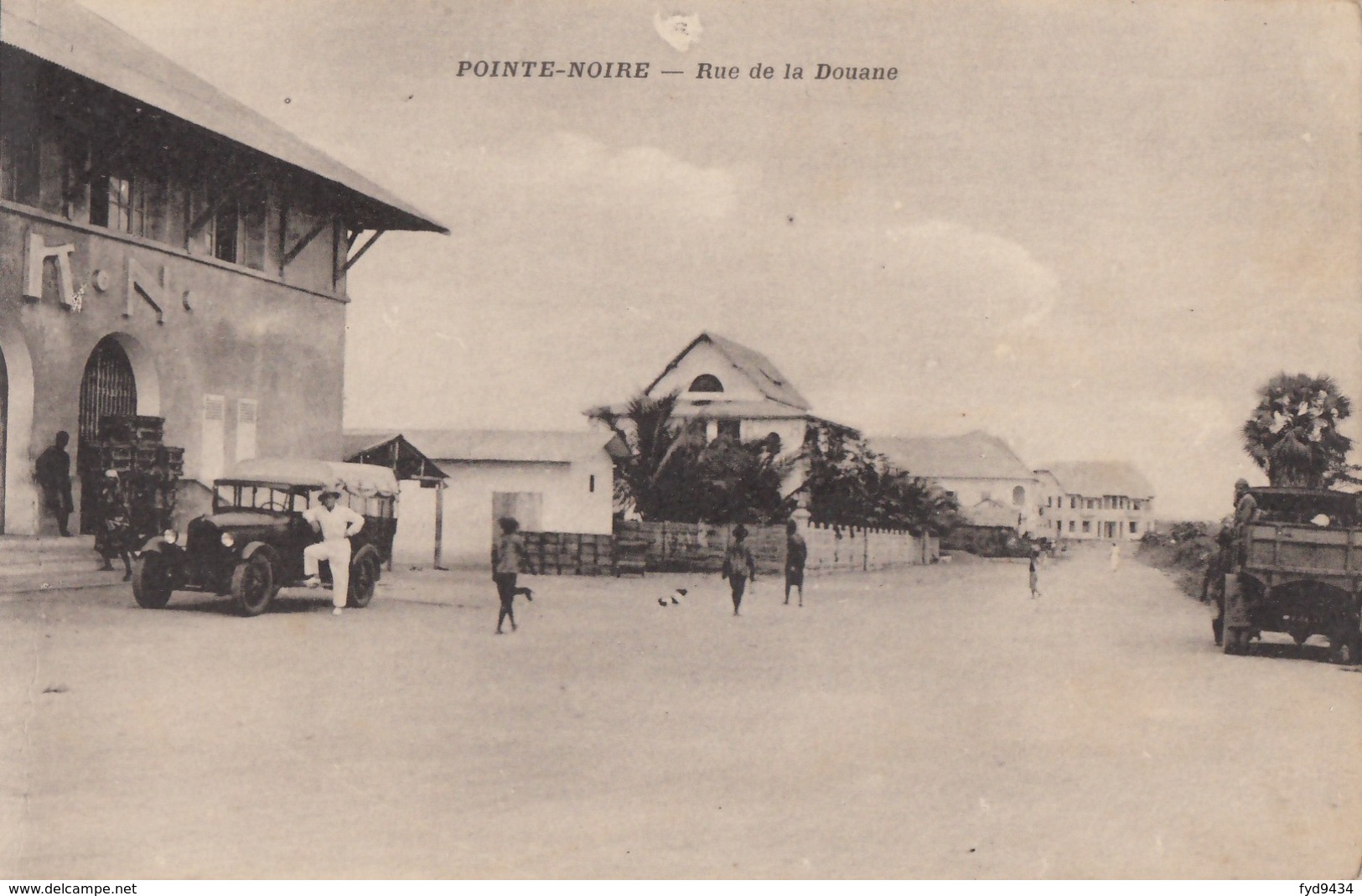 CPA - Pointe Noire - Rue De La Douane - Pointe-Noire