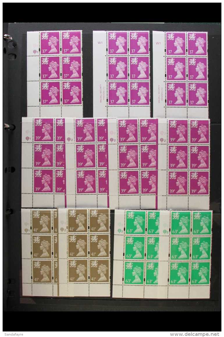 WALES 1971-2002 MACHIN CYLINDER BLOCK COLLECTION. A Valuable &amp; Extensive, Never Hinged Mint Collection... - Sonstige & Ohne Zuordnung