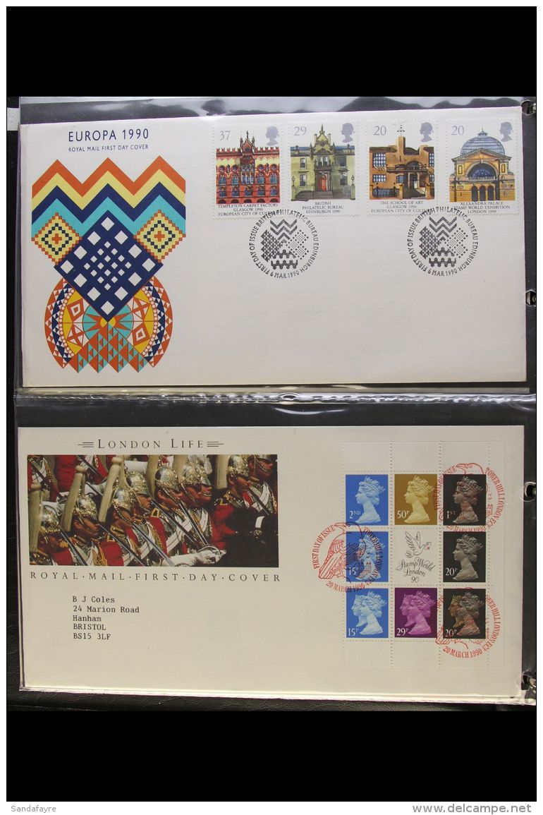 1940-2000s GB &amp; ISLANDS COVERS COLLECTION. Presented In A Series Of Seven Sleeved Albums. Includes A Chiefly... - FDC
