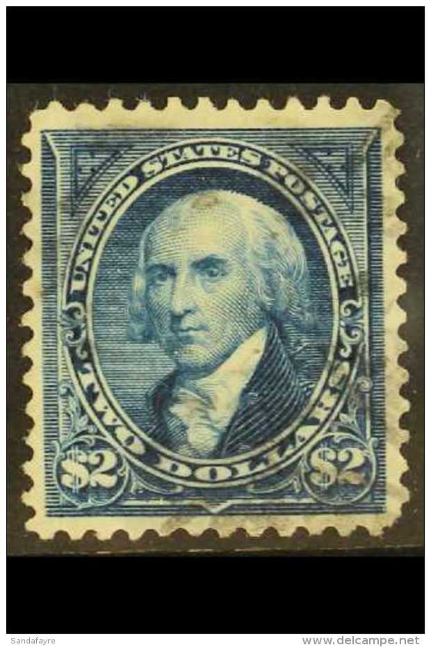 1895 (watermarked) $2 Bright Blue (SG 281a, Sc 277), Lightly Used With Excellent Centering, Shallow Hinge Thin.... - Sonstige & Ohne Zuordnung