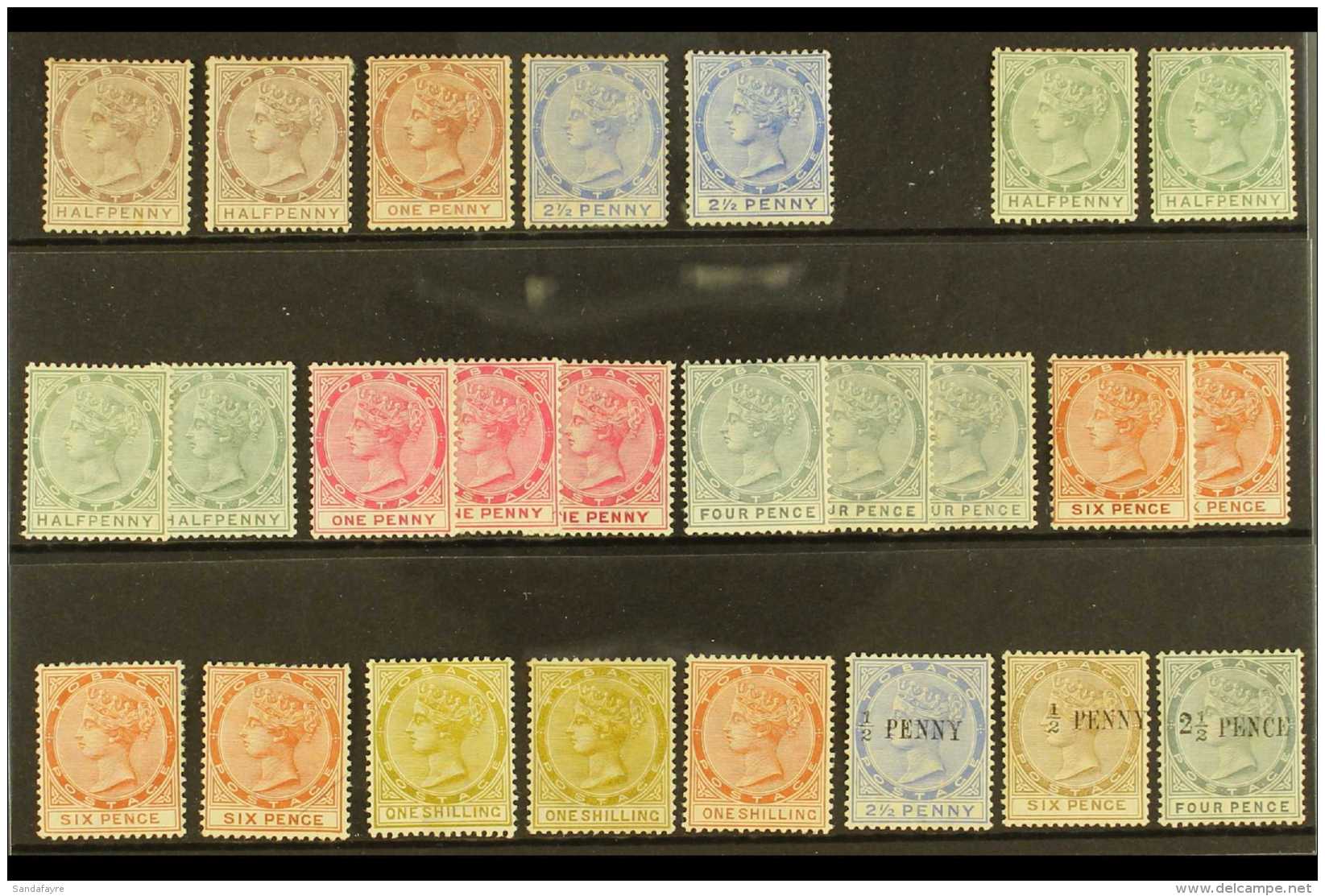 1882-92 MINT SELECTION. Includes 1882-84 Set To 2&frac12;d, 1885-96 Complete Set, 1886-92 Surcharge Range.... - Trinidad & Tobago (...-1961)