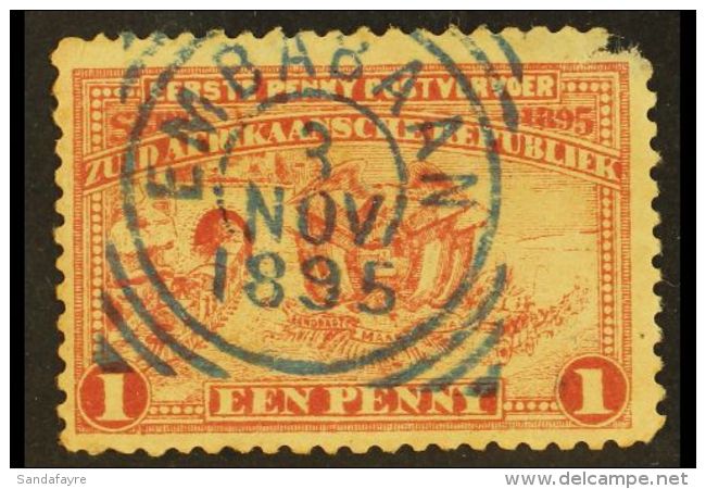 TRANSVAAL USED IN 1895 1d Penny Postage Issue, SG Z29, Clear "EMBABAAN 3 NOV 1895" Squared Circle Postmark In... - Swasiland (...-1967)