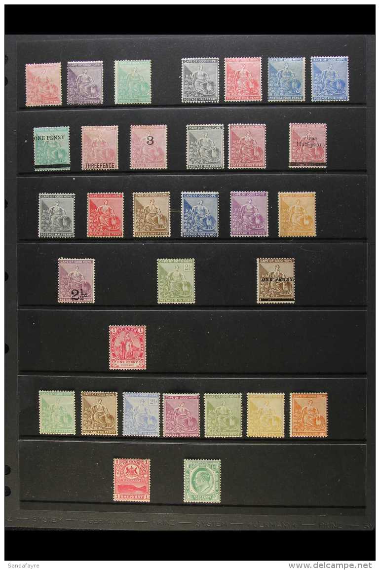 CAPE OF GOOD HOPE 1864-98 ALL DIFFERENT MINT COLLECTION. Includes 1864-77 1d Rose-red, 6d Violet &amp; 1s Green,... - Ohne Zuordnung