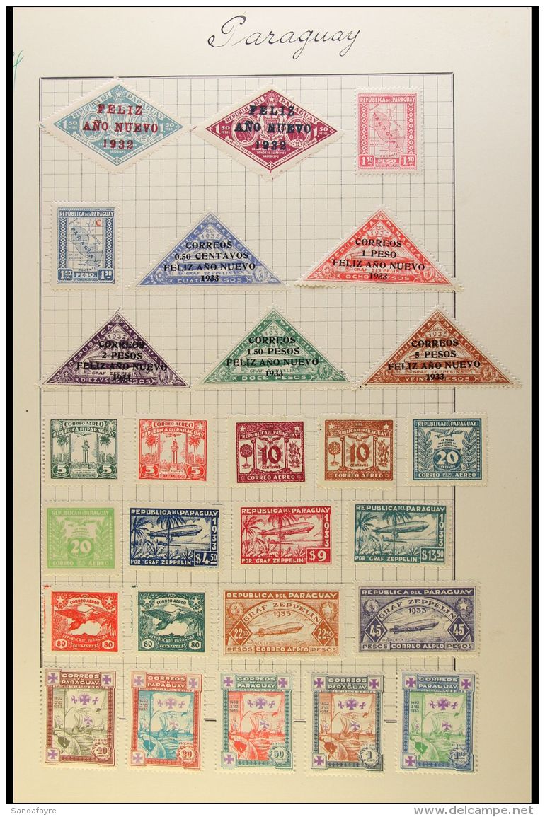 1886-1952 FABULOUS MINT REFERENCE/DISPLAY COLLECTION An Attractive And Unusual Collection Constructed As A... - Paraguay