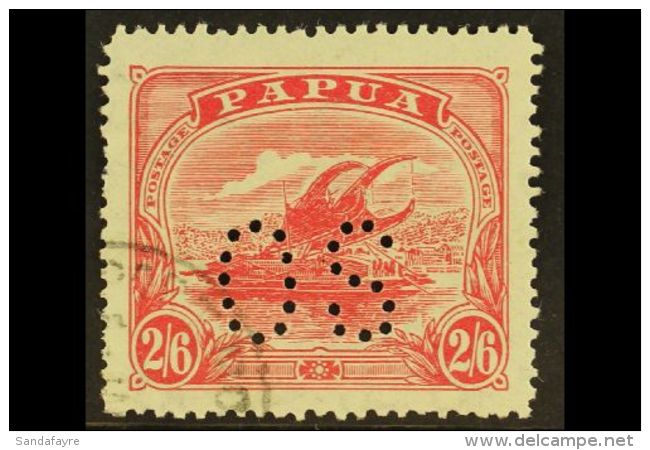 OFFICIALS 1911 2s 6d Rose Carmine, Punctured "O S", SG O45 Superb Used. For More Images, Please Visit... - Papua-Neuguinea