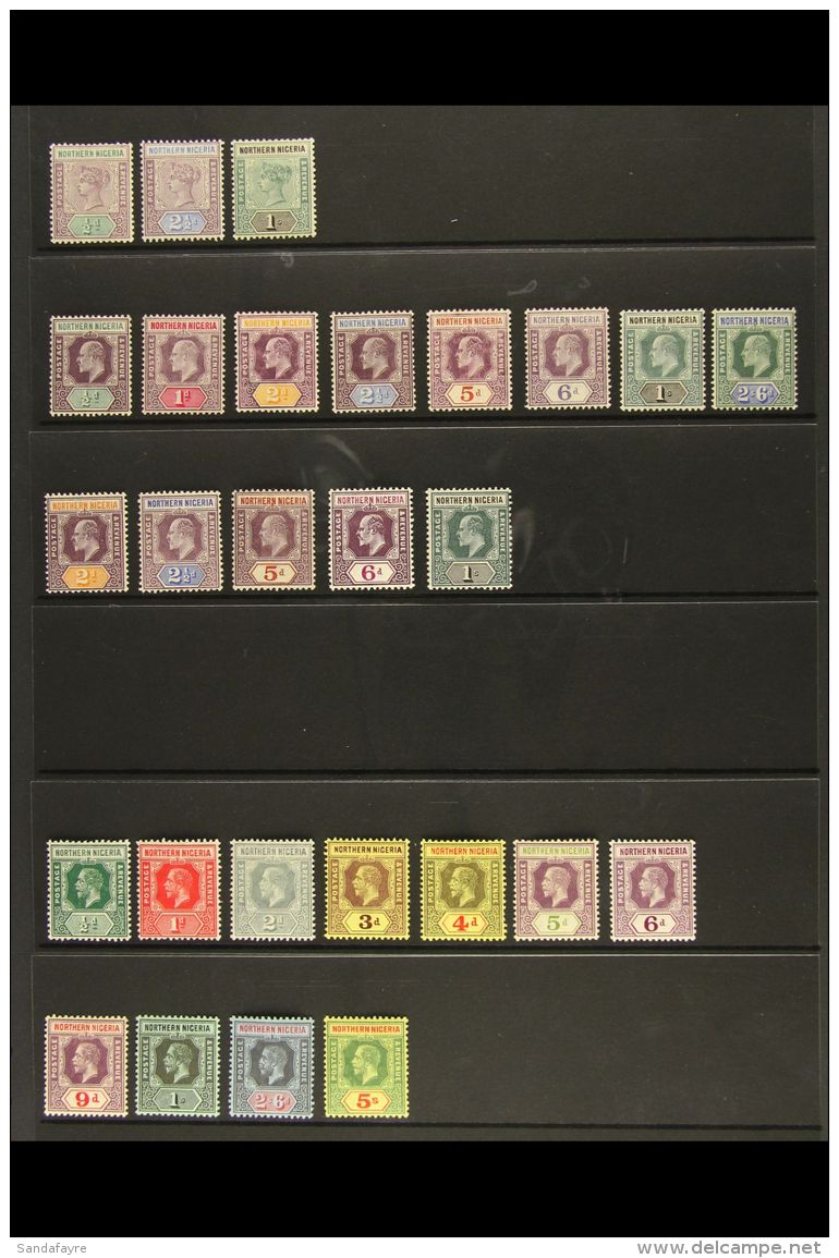 1900-12 VERY FINE MINT COLLECTION A Lovely Fresh All Different Collection With 1900 &frac12;d, 2&frac12;d And 1s,... - Nigeria (...-1960)