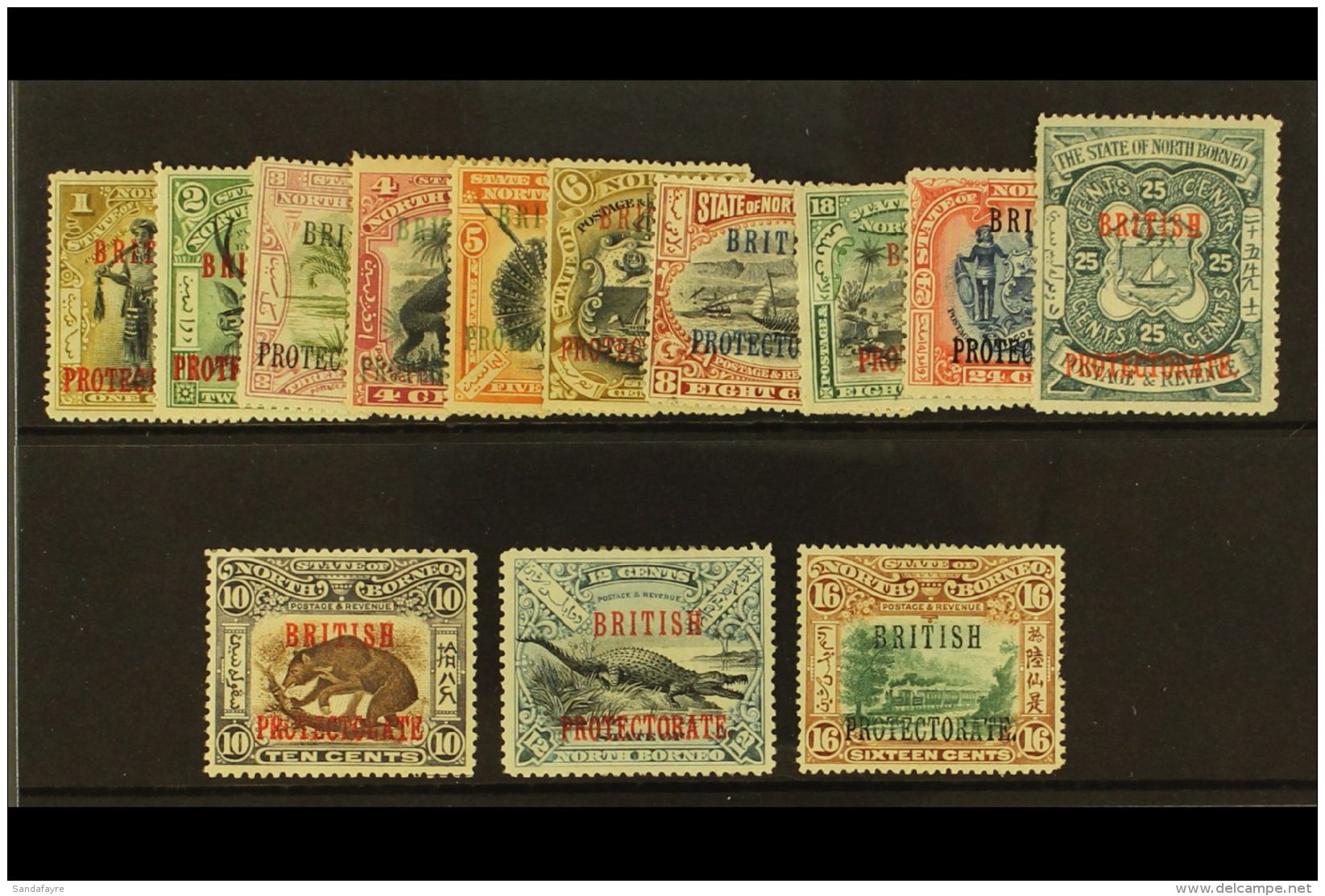1901-05 Protectorate Set To 25c, SG 127/139, Mainly Fresh Mint. (13) For More Images, Please Visit... - Nordborneo (...-1963)