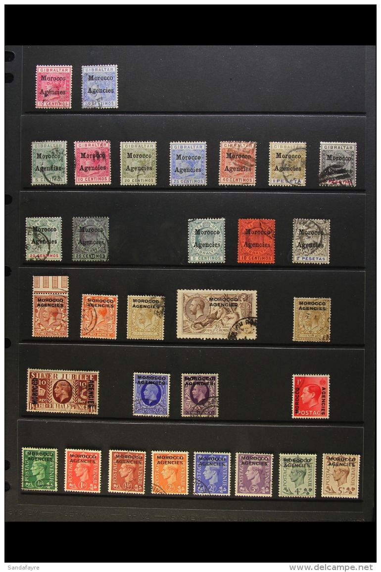 1898-1957 ALL DIFFERENT USED COLLECTION Good To Fine (mostly Fine) Condition. GIBRALTAR OVERPRINTED QV Including... - Sonstige & Ohne Zuordnung