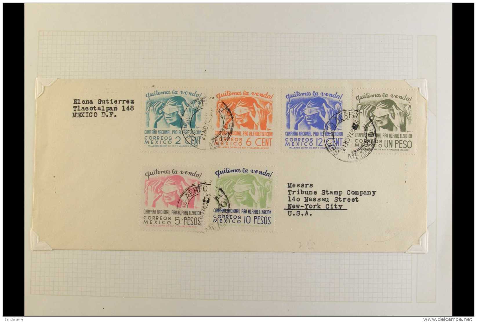 1915-1948 COVERS COLLECTION With Several Covers Bearing 1915-16 Definitives Including Some Imperf Pairs/blocks;... - Mexiko