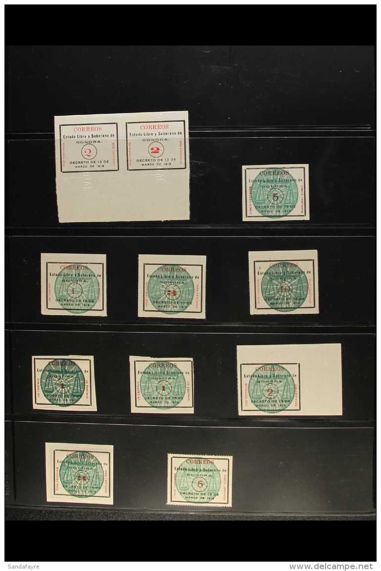 1913-1915 CIVIL WAR ISSUES Substantial And Valuable Mint And Used Collection, Generally Fine Condition. Note... - Mexique