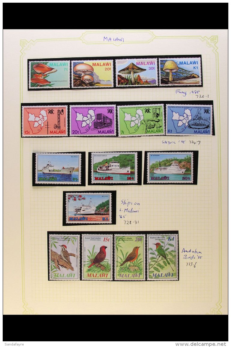 1984-97 NEVER HINGED MINT COLLECTION A Lovely All Different Collection Which Includes 1984 Fishes Complete... - Malawi (1964-...)