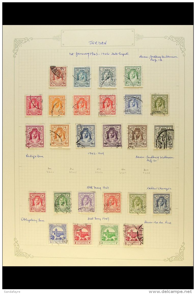 1925 - 1977 FINE USED COLLECTION Useful Collection With Complete Sets And Better Values Includes 1928 New... - Jordanien