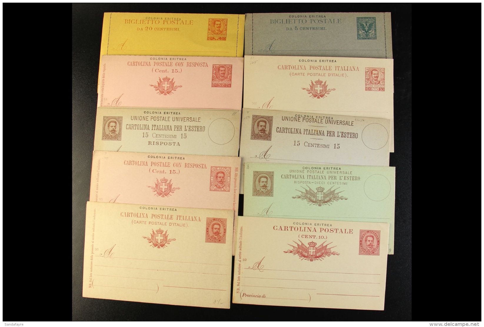 1890's-1910's POSTAL STATIONERY. All Different Collection Of Unused Overprinted Postal &amp; Letter Cards Inc... - Sonstige & Ohne Zuordnung
