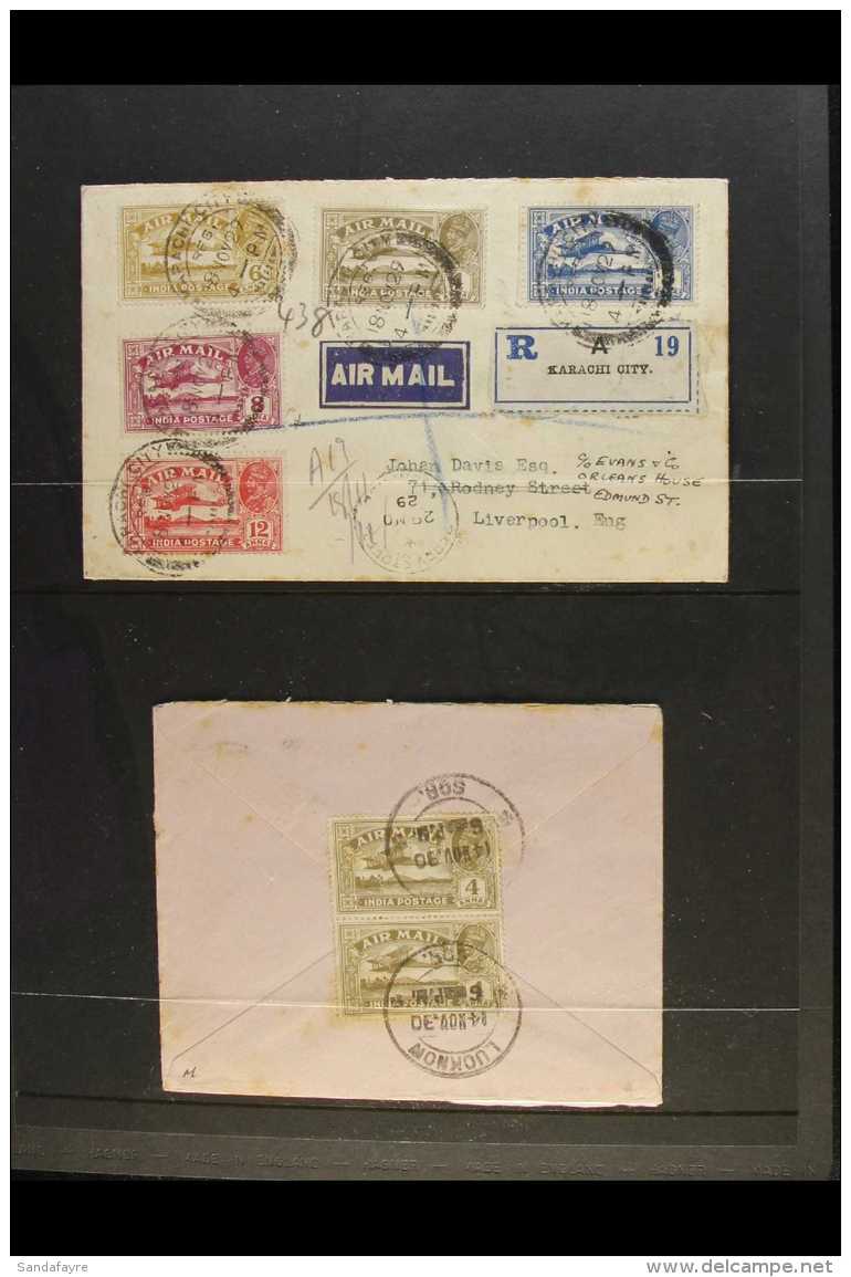 1929-48 AIRMAL COVERS GROUP A Delightful Group Of Covers Posted To England That Includes And An Early Usage... - Sonstige & Ohne Zuordnung