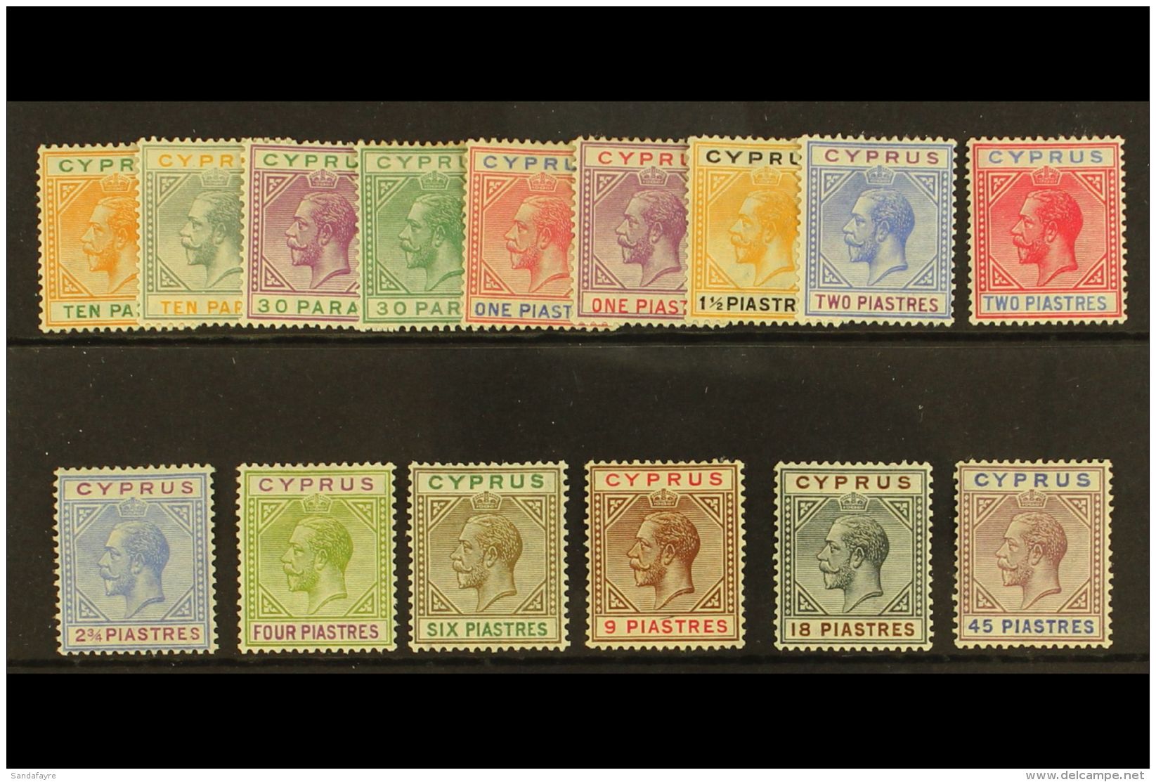 1921-23 Watermark Multi Script CA Complete Definitive Set, SG 85/99, Fine Mint. (15 Stamps) For More Images,... - Other & Unclassified