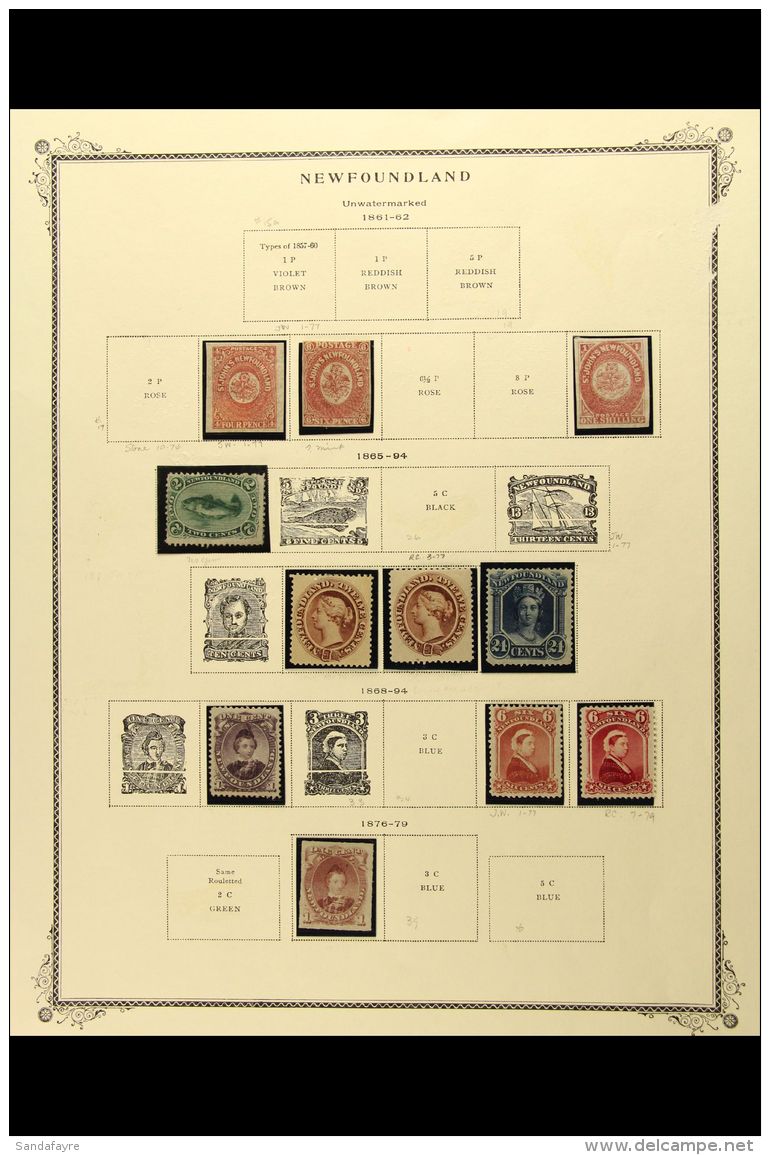 1862-1897 MINT COLLECTION In Hingeless Mounts On Leaves, ALL DIFFERENT, Inc 1862-64 4d, Plus 6d &amp; 1s Unused,... - Sonstige & Ohne Zuordnung
