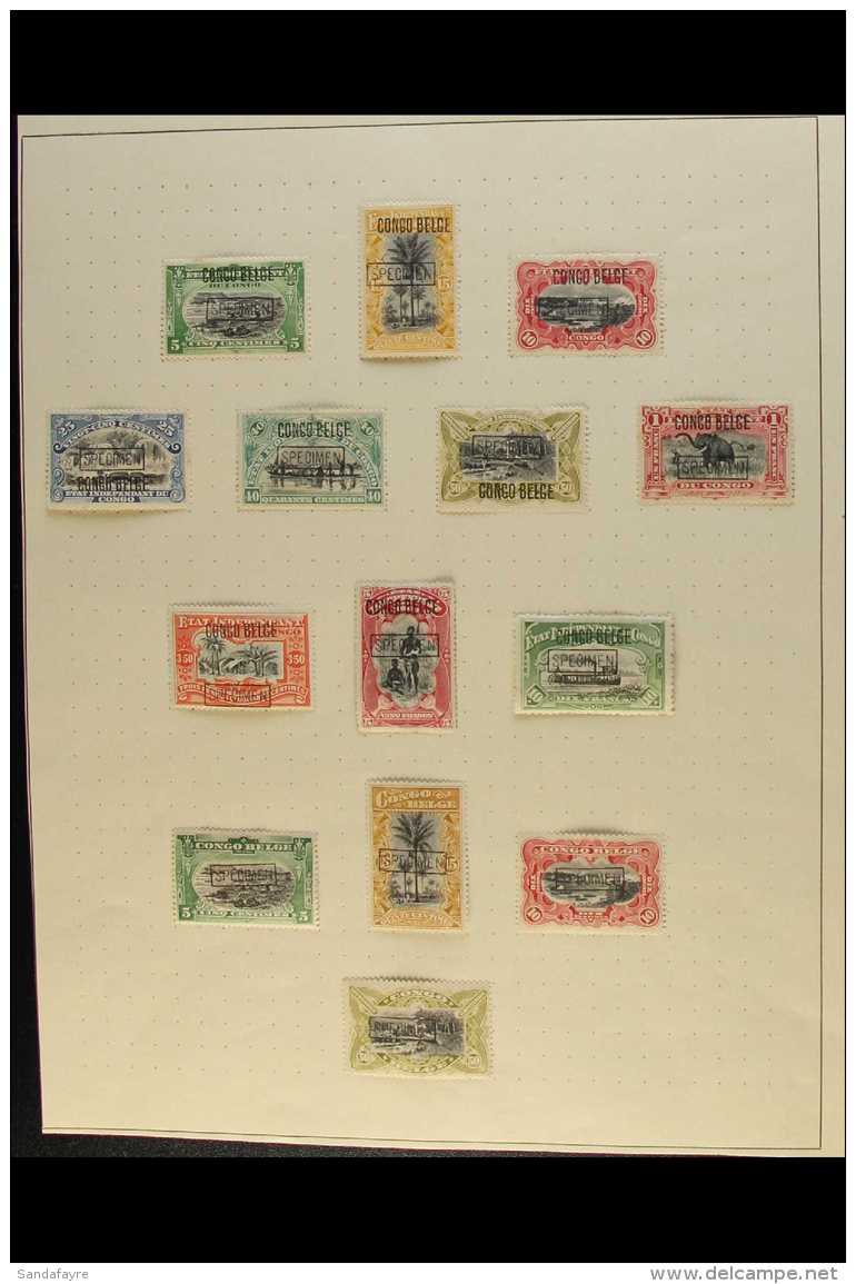 CONGO 1887 - 1910 AMAZING COLLECTION OF "SPECIMEN" OVERPRINTS. A Fabulous And Comprehensive Collection Of Mint... - Autres & Non Classés