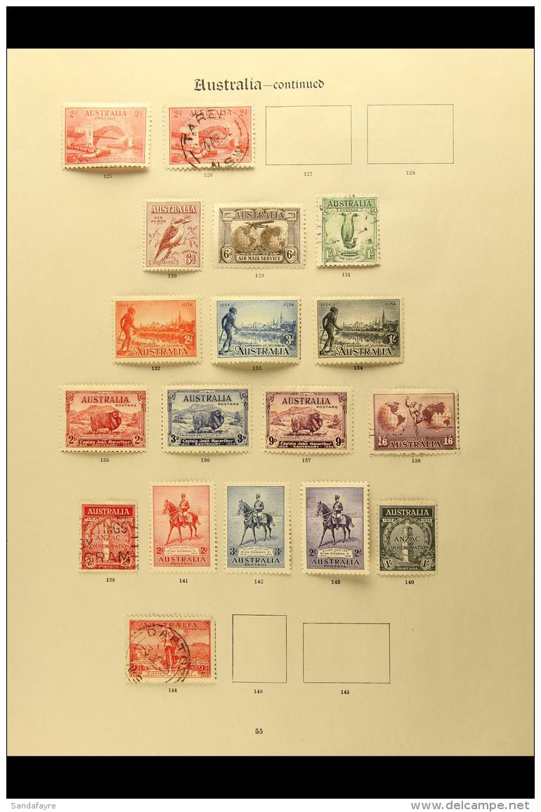 1913-1936 COLLECTION ON "NEW IMPERIAL" LEAVES All Different Mint Or Used. Note Roos Range To 5s Used, Plus 5d Perf... - Sonstige & Ohne Zuordnung