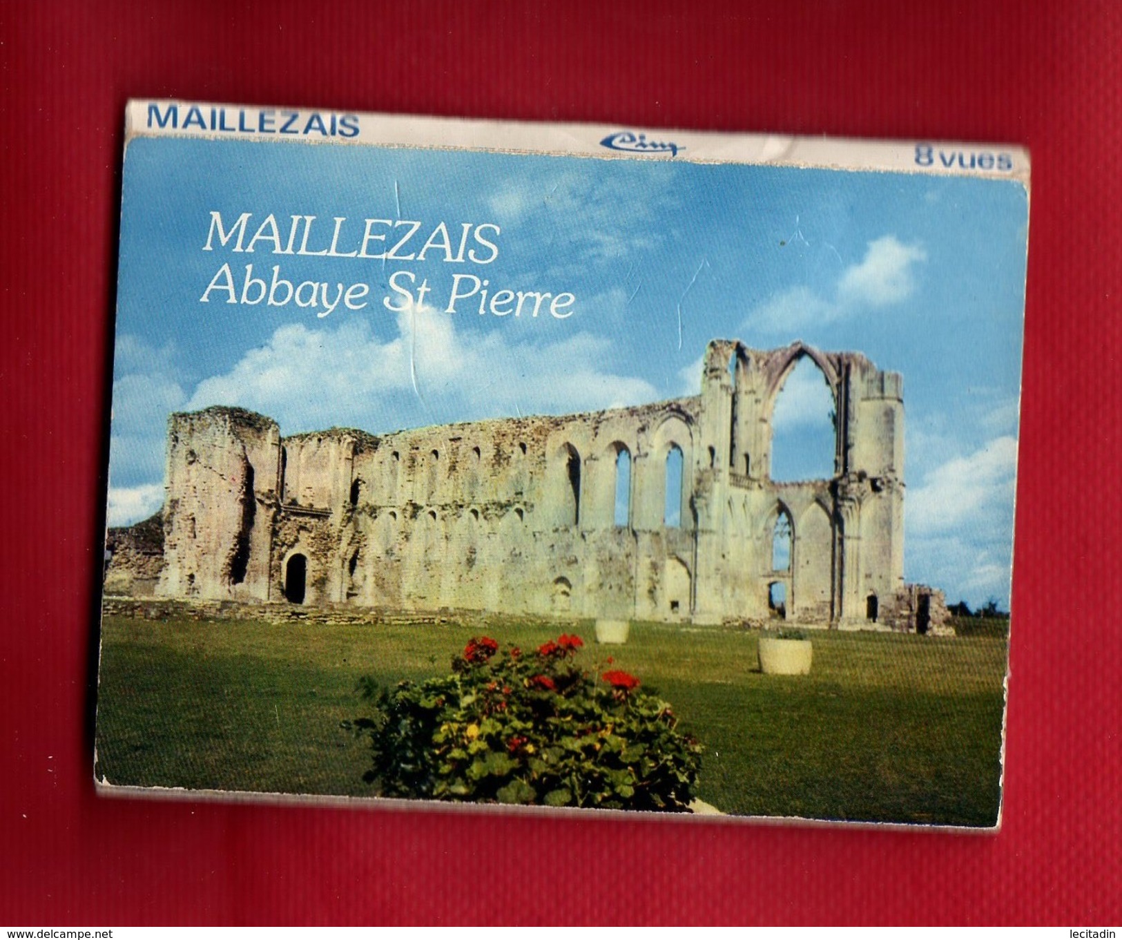 CP38 CARNET DEPLIANT Petit Format 85 MAILLEZAIS Abbaye St Pierre 8 Vues - Tourism Brochures