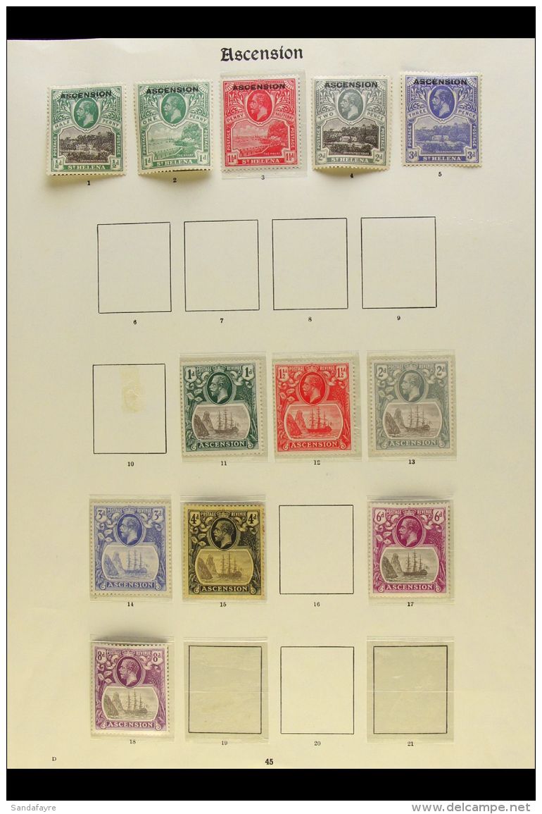 1922-35 ALL DIFFERENT MINT SELECTION Includes 1922 Opts On St Helena Set To 3d, 1924-33 "Badge" Range To 6d And 8d... - Ascension