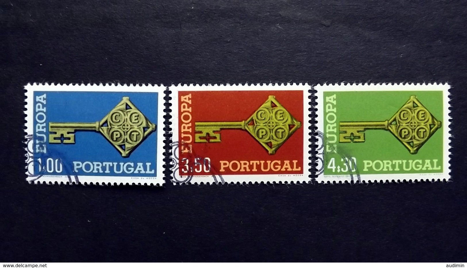 Portugal 1051/3 Oo/ESST, EUROPA/CEPT 1968 - Gebraucht