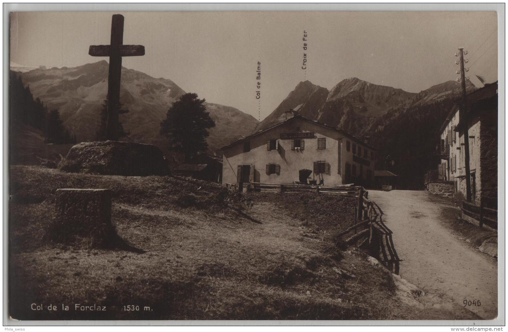 Col De La Forclaz (1530 M) - Photo: Perrochet-Matile No. 9046 - Altri & Non Classificati