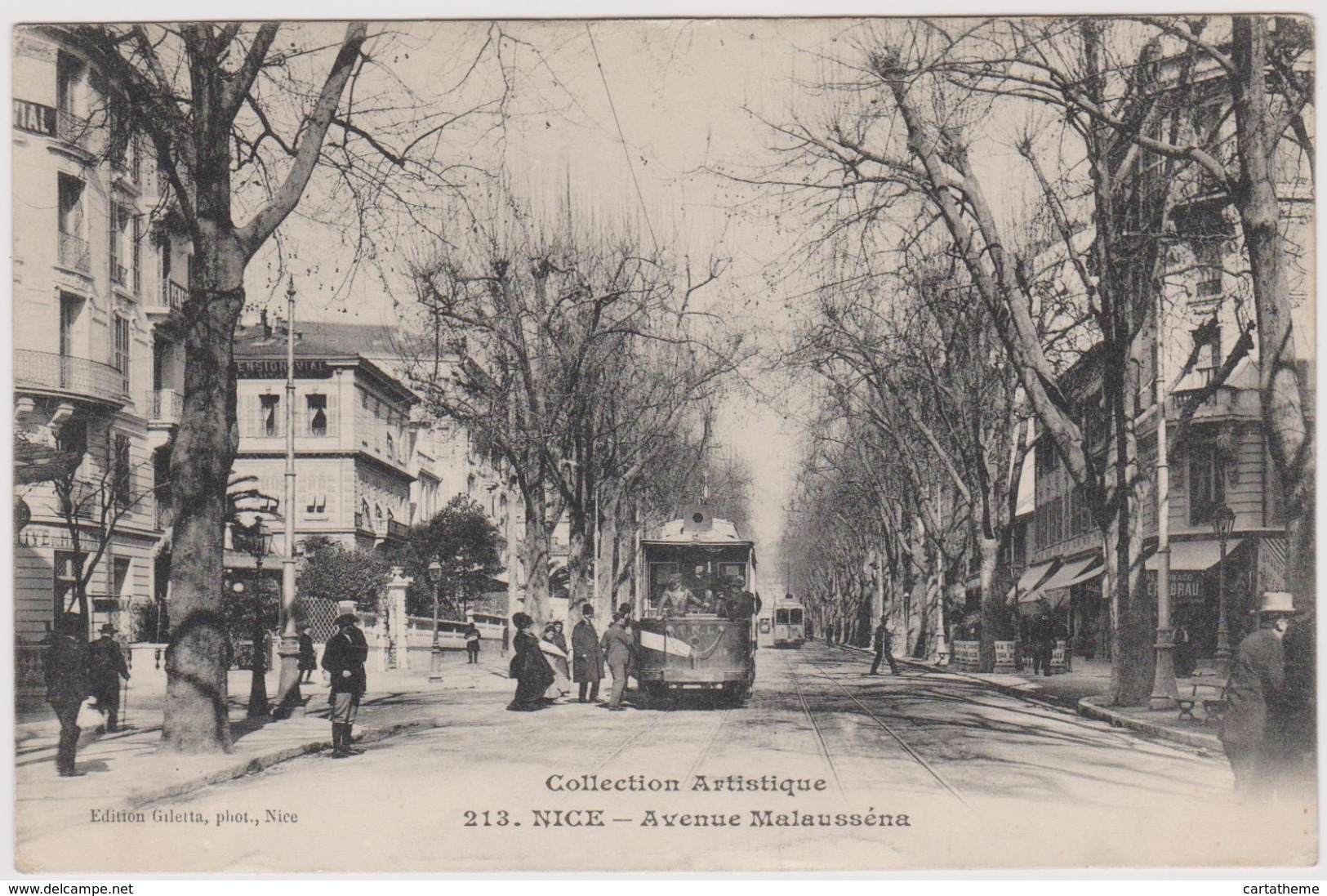 CPA - Nice (06) - Avenue Malausséna - Tramway - Transport Urbain - Auto, Autobus Et Tramway