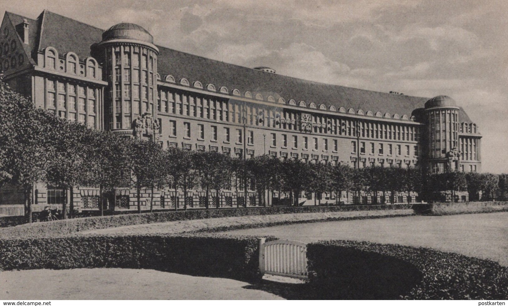 ALTE POSTKARTE LEIPZIG DEUTSCHE BÜCHEREI Library Bibliothèque Sonderstpempel 450 Jahre Messe Ansichtskarte Cpa AK - Libraries