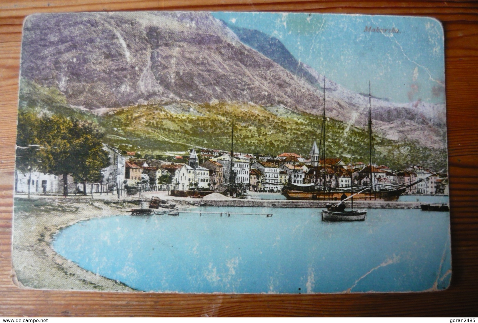 Croatia, Dalmacija, Makarska, Port, Ship, Boat, Us, 1924 - Croatia