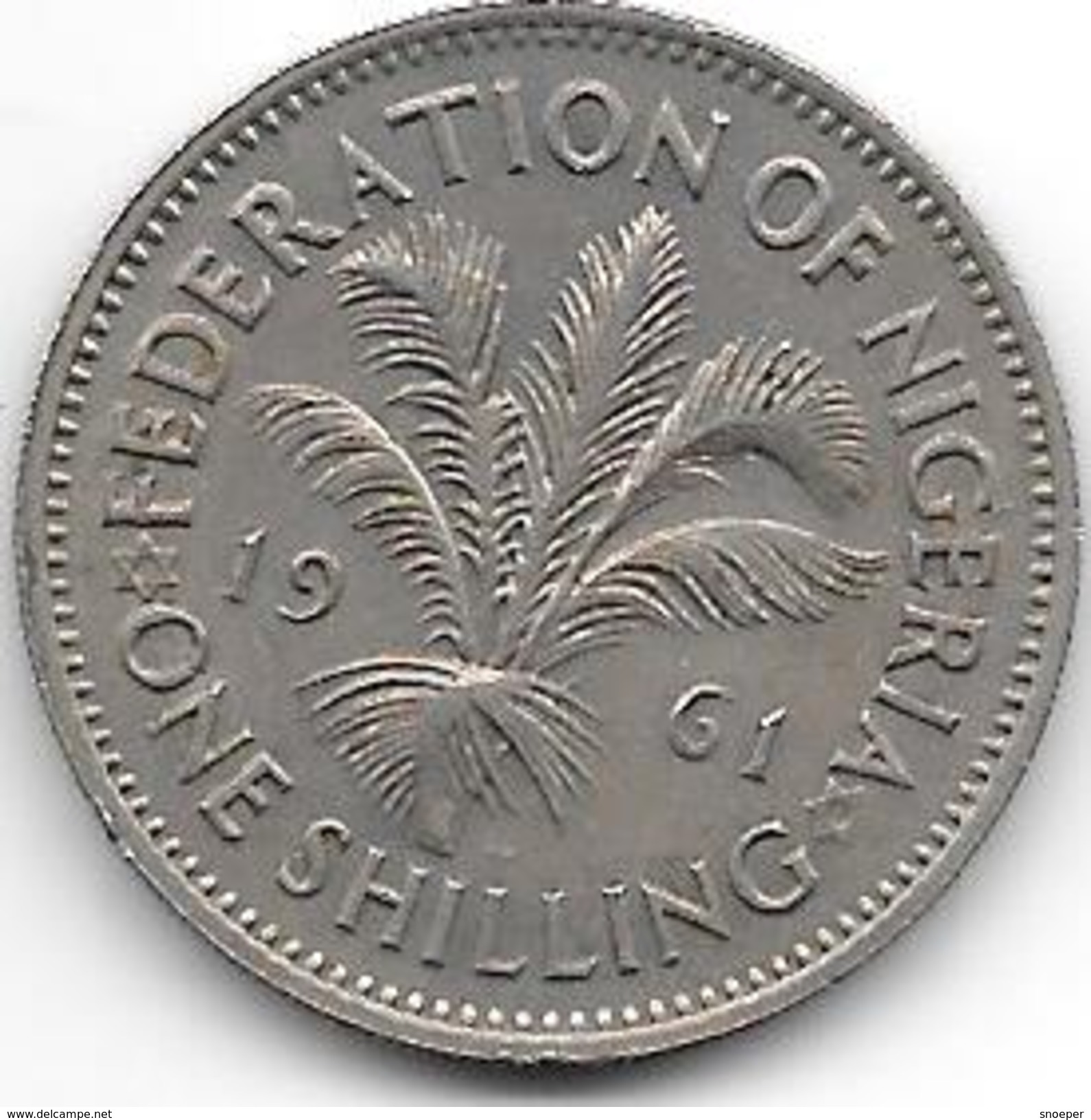 *nigeria 1  Shilling 1961  Km 5   Vf+ - Nigeria