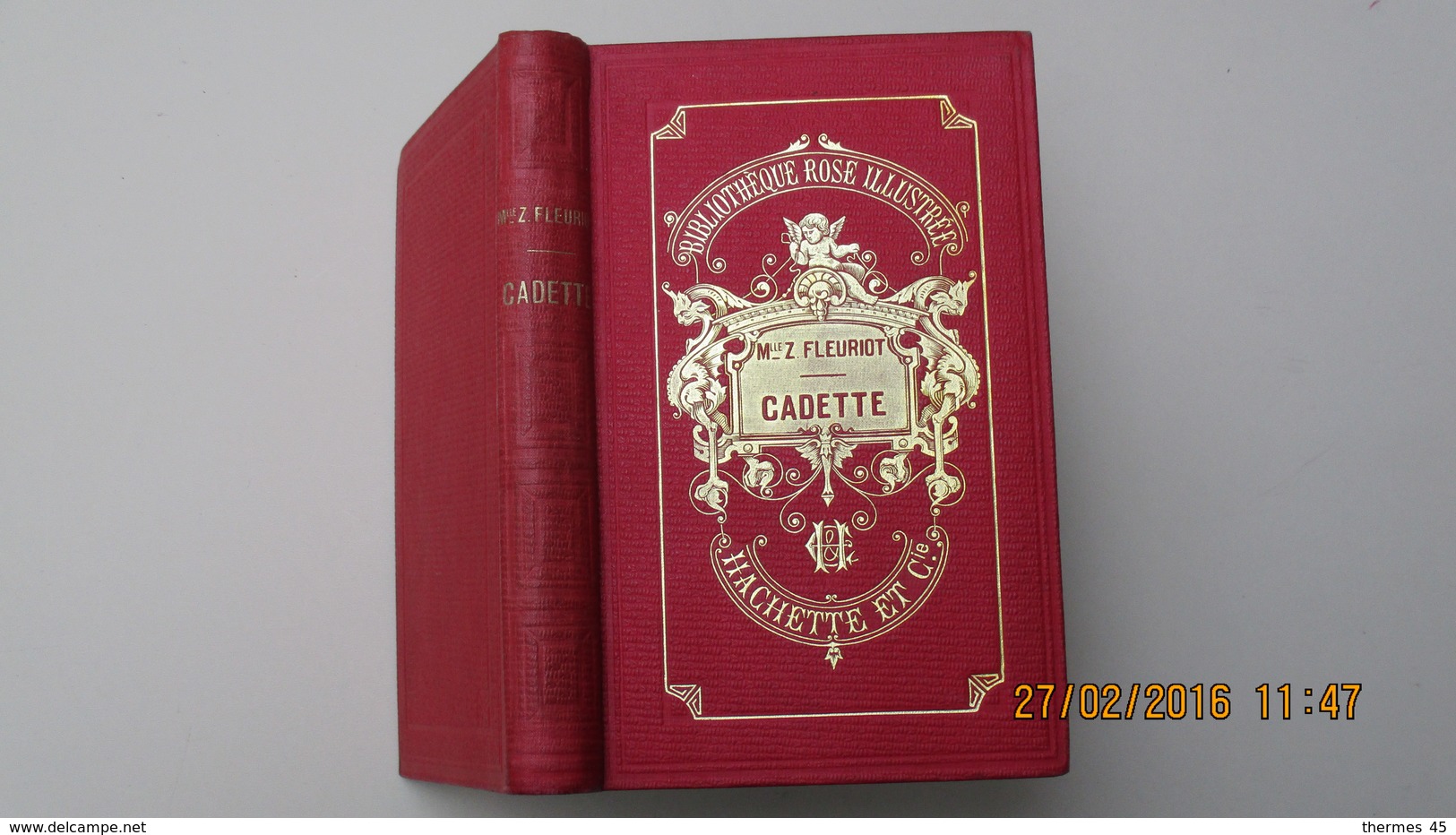 BIBLIOTHEQUE ROSE ILLUSTREE / Mlle Zénaïde FLEURIOT / CADETTE / HACHETTE 1883. - Bibliothèque Rose