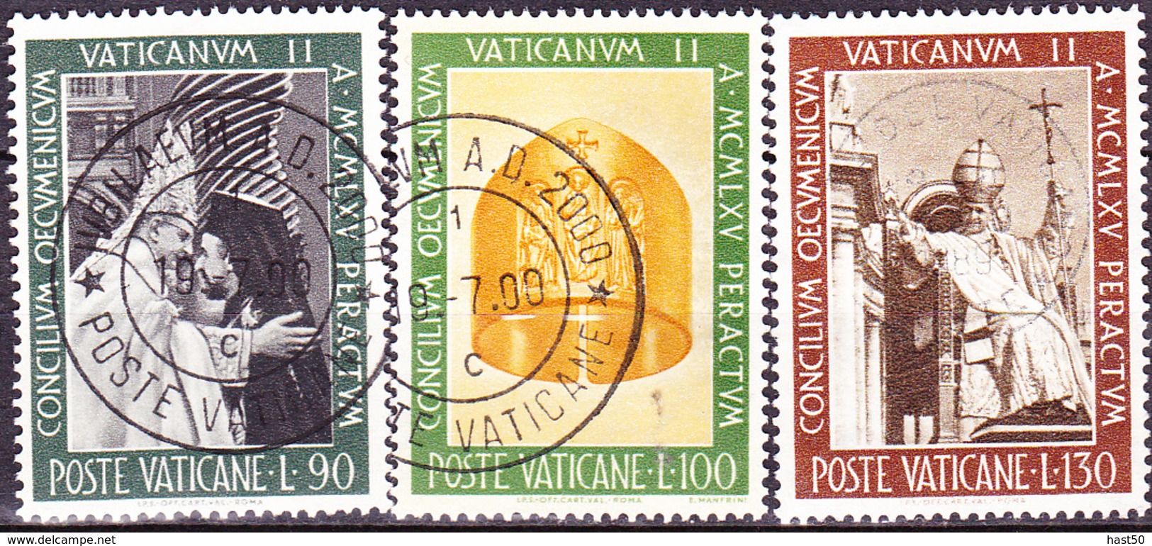 Vatikan - Abschluss Des 2. Vatikanischen Konzils (MiNr. 502/7) 1966 - Gest. Used Obl. - Oblitérés