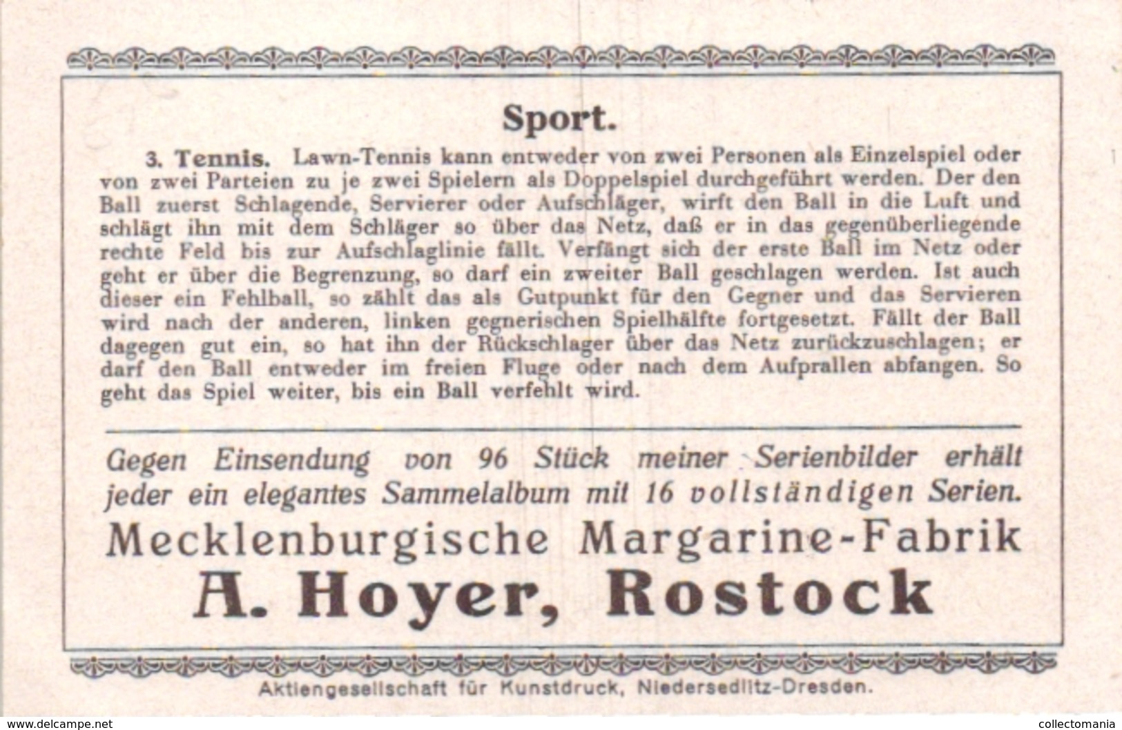 4 CardsTennis Pub   Hoyer Rostock Stollwerck Chocolade DRessed Apes  La Teinture Alsacienne Cats playing TENNIS Gartmann